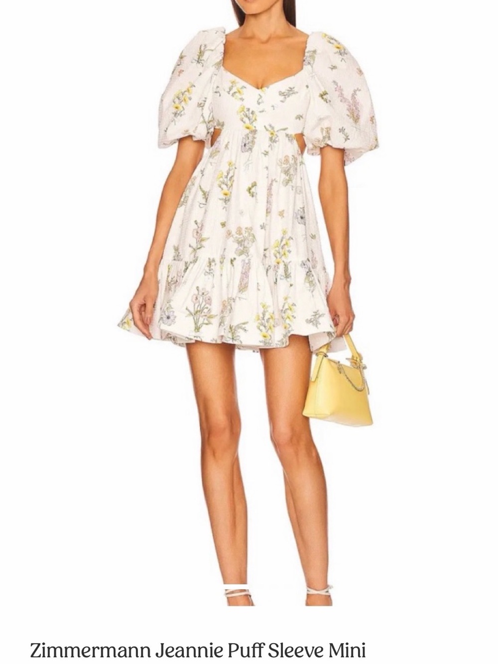ZIMMERMANN Jeannie Puff Sleeve Mini Dress (0p)